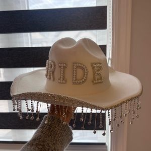 BRIDE bachelorette cowboy hat